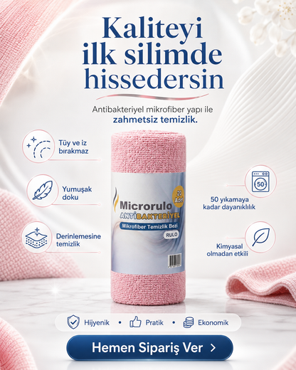 Microrulo mikrofiber rulo temizlik bezi