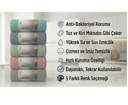 Microrulo mikrofiber rulo temizlik bezi