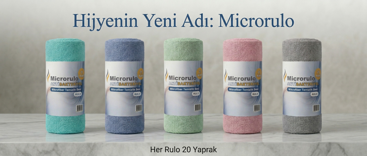 Microrulo mikrofiber rulo temizlik bezi